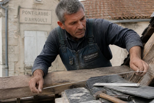 Couvreur charpentier maison ancienne Pont-l'Abbé-d'Arnoult